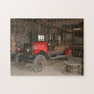 Antique fire-engine jigsaw puzzle