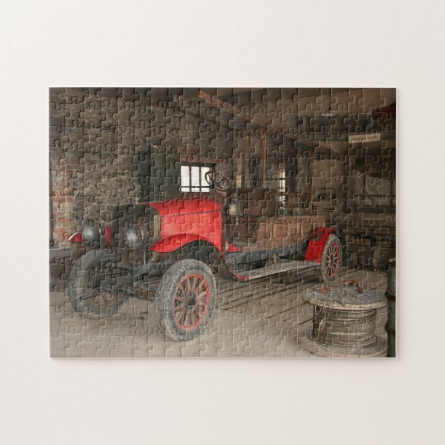 Antique fire-engine jigsaw puzzle (Horizontal)