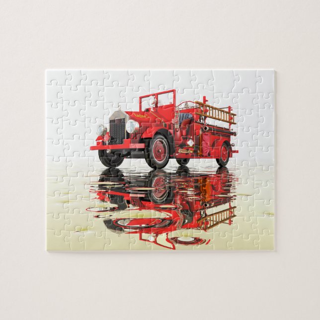 Antique Fire Engine jigsaw puzzle (Horizontal)