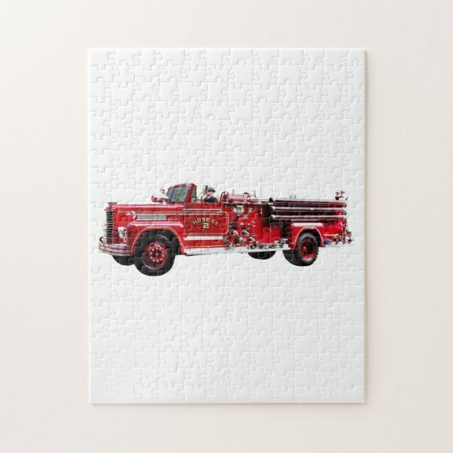 Antique Fire Engine Jigsaw Puzzle (Vertical)