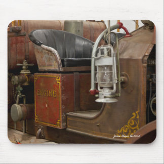 Antique Firetruck Mouse Pad