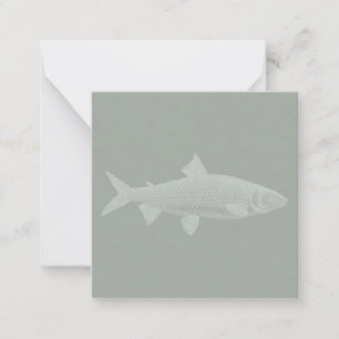 Antique Fish Illustration CUSTOM COLOR Card
