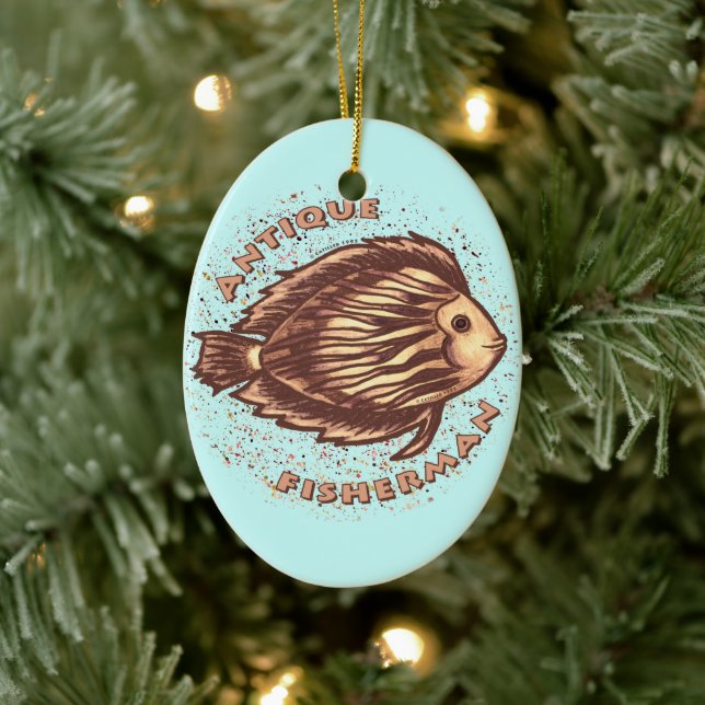 Antique Fisherman ornament  (Tree)