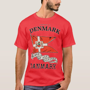 Antique Flag of Denmark T-Shirt