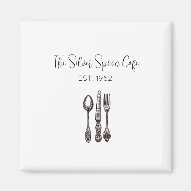 Antique Flatware Food Business Artisan Foodie Magnet (Front)