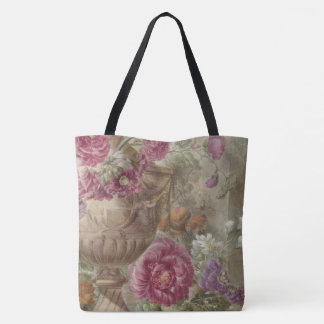 Antique Floral Bouquet Tote Bag