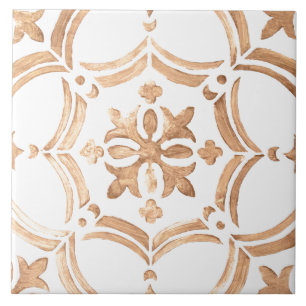 Antique floral design    ceramic tile