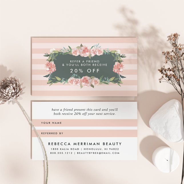 Antique Floral Frame Referral Card (Creator Uploaded)