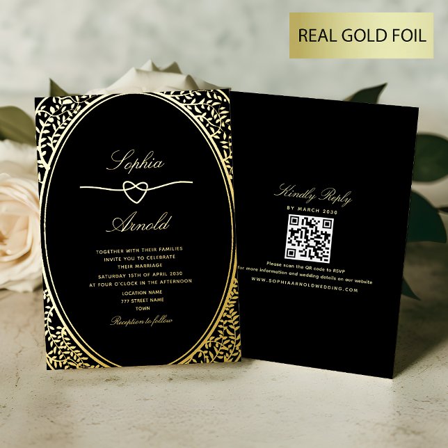 Antique Floral Gold and Black Wedding (Creator Uploaded)