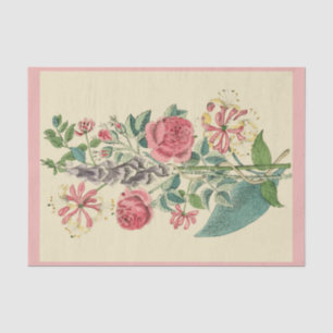 Antique Floral Print 10" X 15" Tissue Paper