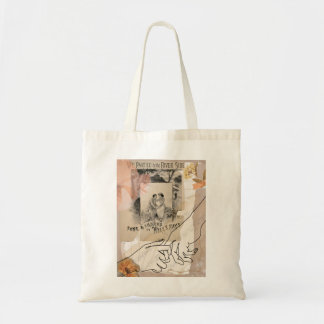 Antique Floral Romance Collage Riverside Tote Bag