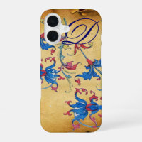 ANTIQUE FLORENTINE FLORAL MOTIFS MONOGRAM