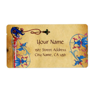 ANTIQUE FLORENTINE FLORAL MOTIFS  PARCHMENT