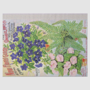 Antique Flower Catalogue Tissue Paper 17x23