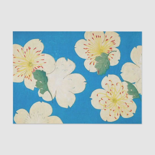 Antique Flower Design - Tissue Paper for Crafting (Front)
