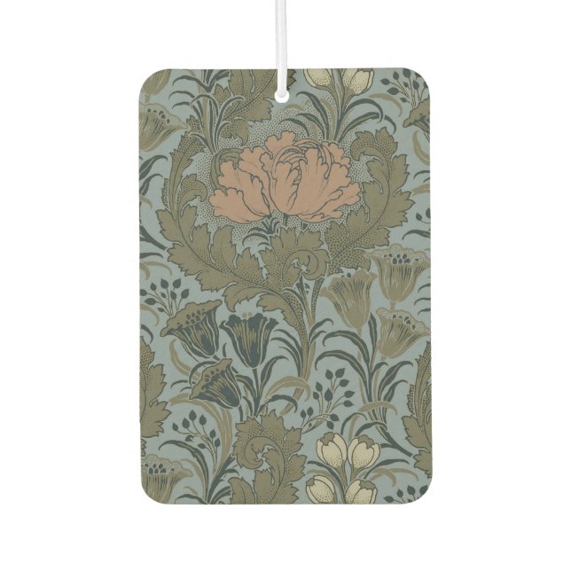 Antique Flower Morris Garden Floral Wallpaper Car Air Freshener (Front)