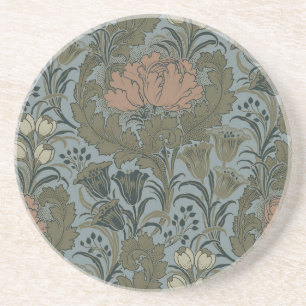 Antique Flower Morris Garden Floral Wallpaper Coaster