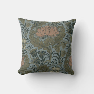Antique Flower Morris Garden Floral Wallpaper Cushion