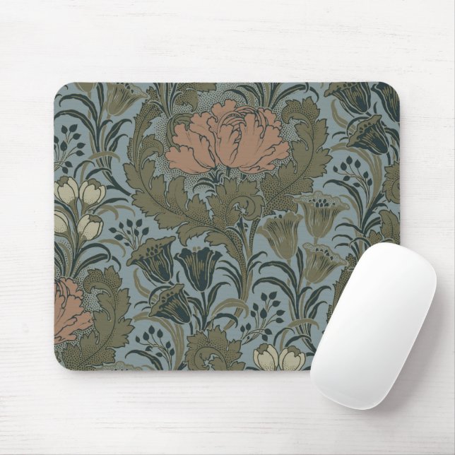 Antique Flower Morris Garden Floral Wallpaper Mouse Pad (With Mouse)