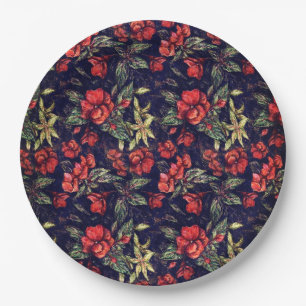 Antique Flowers by Alexandra Cook aka Linandara Paper Plate