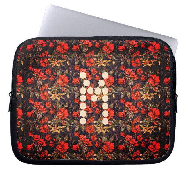 Antique Flowers by Alexandra Cook aka Linandara Sl Laptop Sleeve (Front)