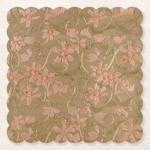 Antique Flowers (Shape Options) - Paper Coaster