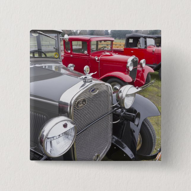 Antique Ford automobiles 15 Cm Square Badge (Front)