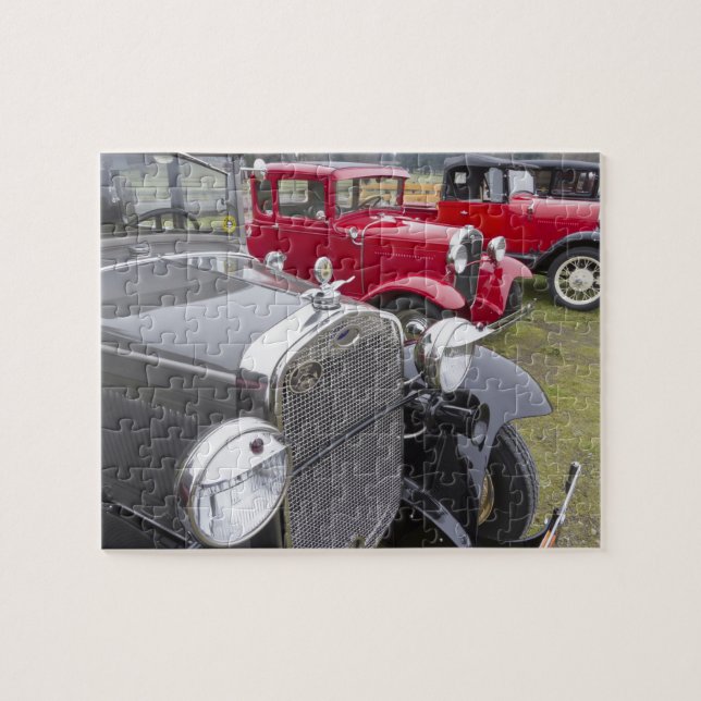 Antique Ford automobiles Jigsaw Puzzle (Horizontal)