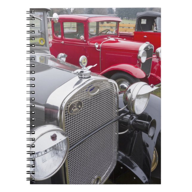 Antique Ford automobiles Notebook (Front)