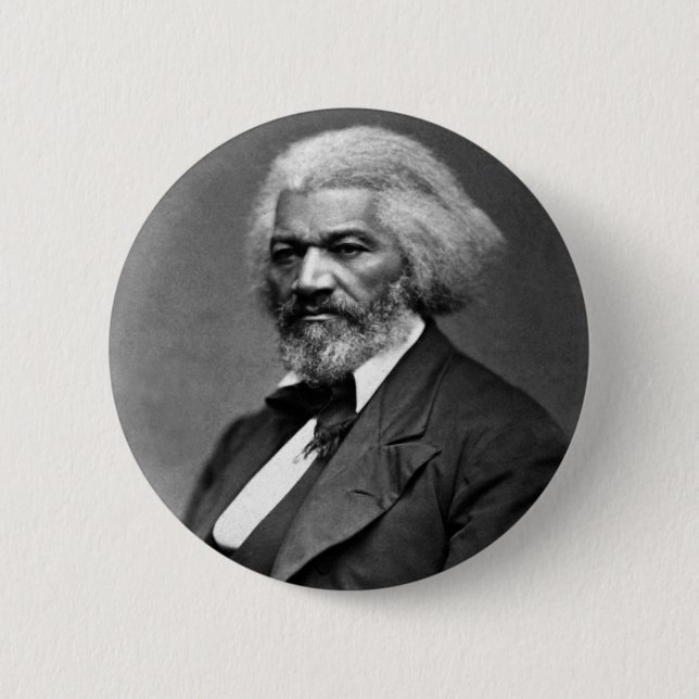 Antique Frederick Douglass Portrait 6 Cm Round Badge (Front)