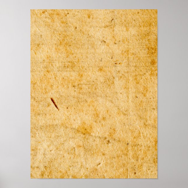 Antique French Paper Parchment Background Texture Poster (Front)