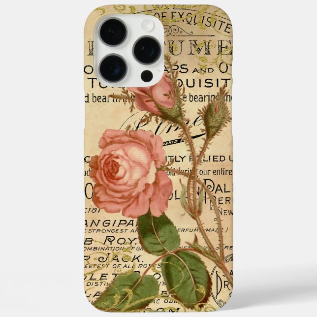 Antique French Roses Case-Mate iPhone Case (Back)