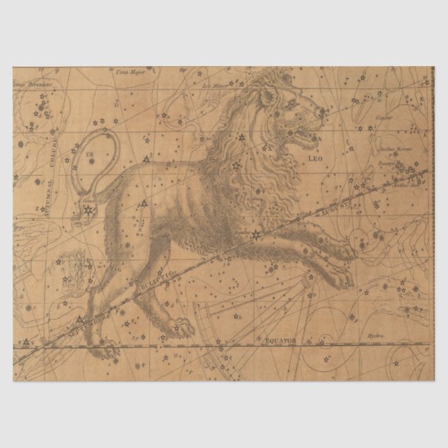 Antique Galaxy Map Series Design 11 Tissue Paper (Front)
