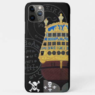 ANTIQUE GALLEON AND PIRATE TREASURE MAPS iPhone 11 PRO MAX CASE