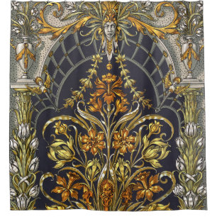Antique Garden Entry Shower Curtain