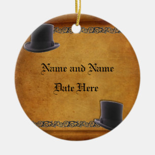 Antique Gay Wedding Custom Ornament Favours