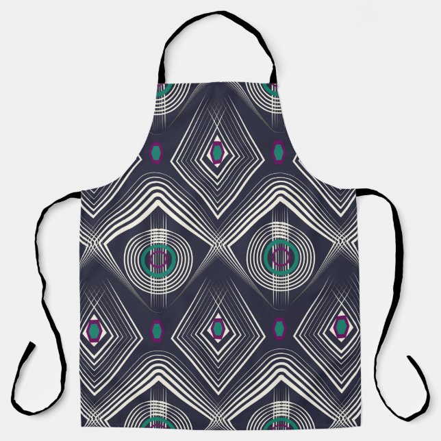 Antique Geometric Ornament, Stylish Texture. Apron (Front)