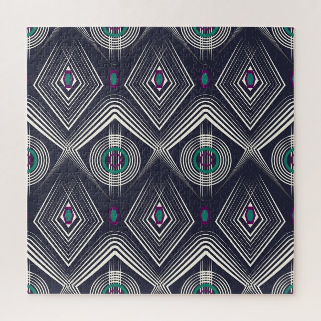 Antique Geometric Ornament, Stylish Texture. Jigsaw Puzzle (Vertical)