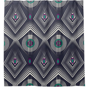 Antique Geometric Ornament, Stylish Texture. Shower Curtain