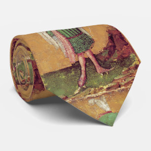 Antique German Court Tarots  /Squire of Falcons Tie