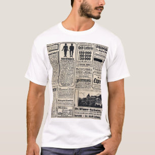 Antique German Newspaper Advertisements 1917 T-Shirt