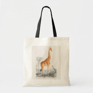 Antique Giraffe Natural History Print Orbigny Tote Bag