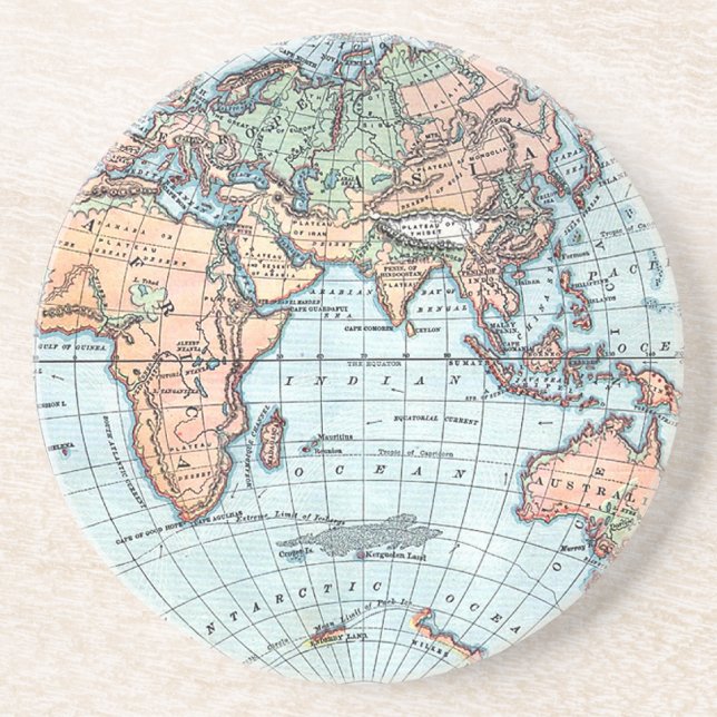 Antique Globe coasters (Front)