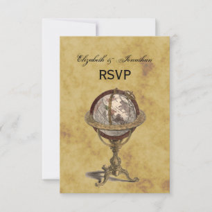 Antique Globe, Distressed BG RSVP