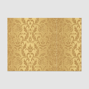 antique,gold,damask,pattern,vintage,floral,chic, tissue paper