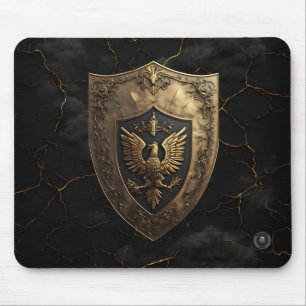 Antique Gold Eagle Imperial Gaming Mouse Pad