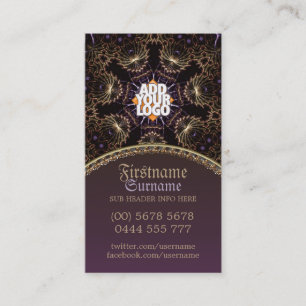 Antique Gold Fantasy Mediaeval Business Card