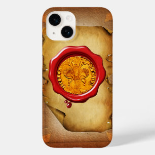 ANTIQUE GOLD FLORENTINE FORINT wax parchment Case-Mate iPhone 14 Case