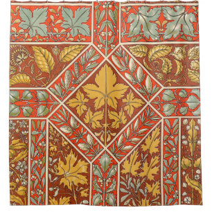 Antique Gold Leaf Shower Curtain