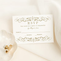 Antique Gold Scrollwork Wedding
